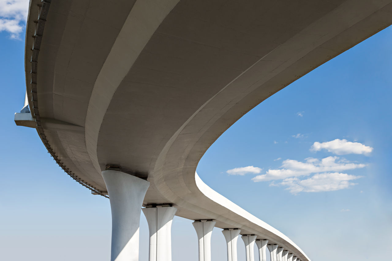 Underside of an elevated roads; Shutterstock ID 141973483