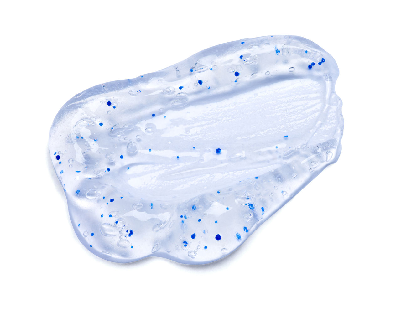 blue shower gel with cosmospheres