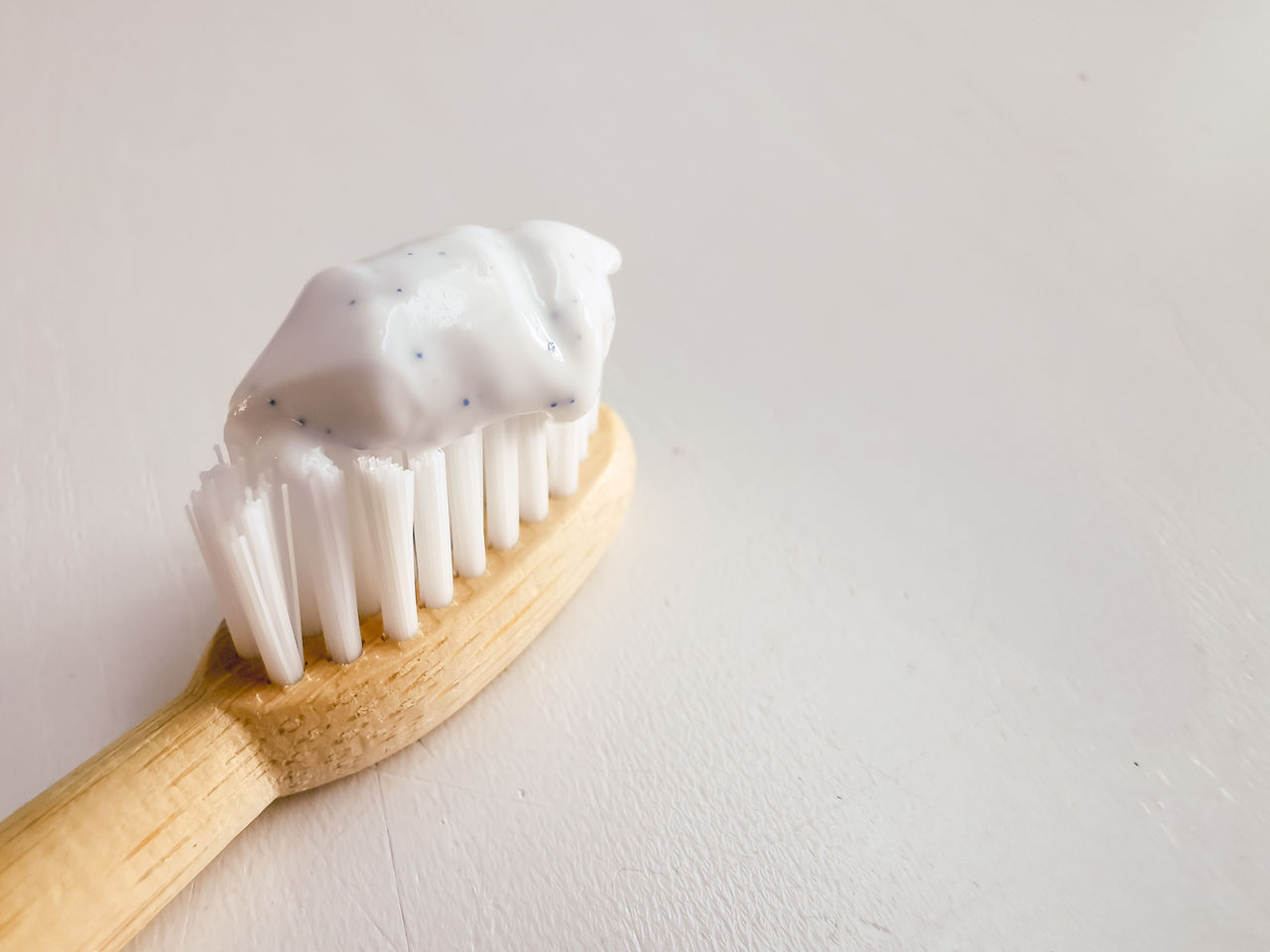 toothbrush with toothpaste