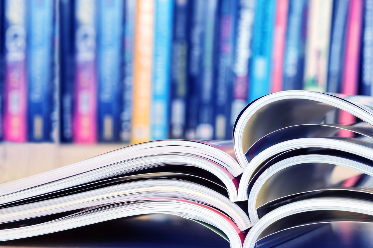 stack of magazines